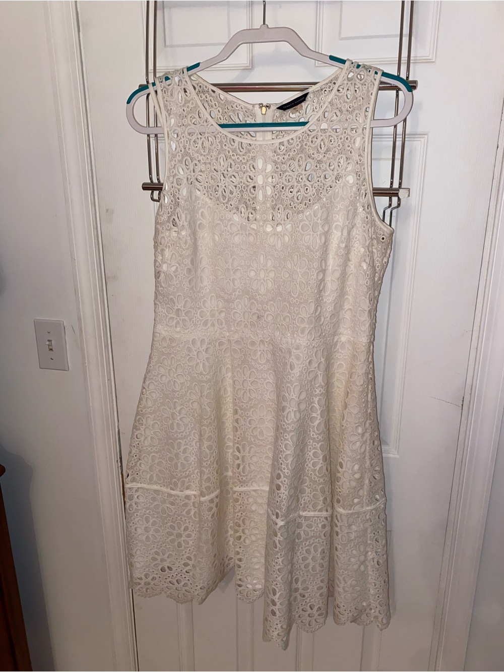Tommy Hilfiger Ivory Lace A-Line Mini Dress